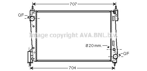 AVA QUALITY COOLING Radiaator,mootorijahutus FT2311